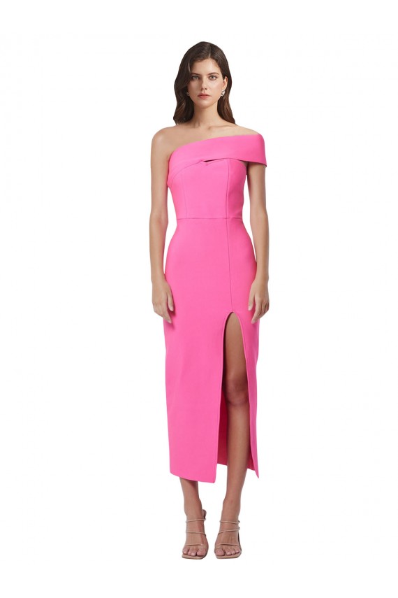 Fourreau midi Crêpe Stretch Longue Formelles Robes demoiselle d'honneur / Robes de soirée / Robes de cocktail